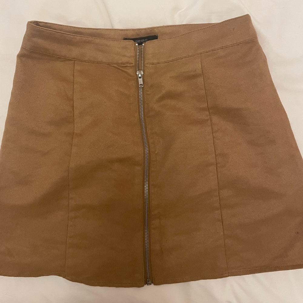 Suede-like skirt
